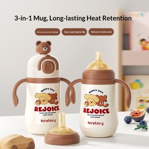 <span class=keywords><strong>Biberon</strong></span> isotherme pour nourrissons, tasse à paille pour enfants, en PC, motif dessin animé, portable, anti-étouffement, pour bébés de petite taille, pour l'extérieur - Product Image 2