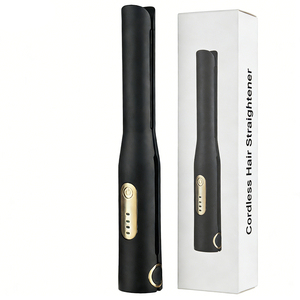 Lisseur de cheveux en céramique <span class=keywords><strong>sans</strong></span> <span class=keywords><strong>fil</strong></span> innovant, charge USB LED, mini <span class=keywords><strong>fer</strong></span> plat en forme de crayon, température multiple, pour usage domestique - Product Image 1