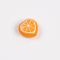 Hot Koop 19x20mm Effen Kleur Cartoon Fruit Acryl Hart Kralen DIY Telefoon Ketting Armband Ketting Oorbel Sieraden Maken RT0727