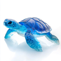 Ornement de décoration d'intérieur en cristal moderne personnalisé en forme de tortue, boîtes cadeaux sculptées à la main avec logos, autres objets artisanaux en cristal