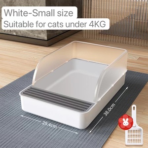 LANTUN Factory Eco-Friendly Plastic Cat <strong>Litter</strong> <strong>Box</strong> Cats Toilet with Modern Design Unscented Pet <strong>Accessories</strong> - Product Image 2