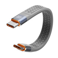 Cable de Datos Thunderbolt 4/USB4 de Función Completa, Carga Rápida de 240W, Cable de Datos Tipo-C de Doble Cabeza, Transmisión HD 8K, 40Gbps