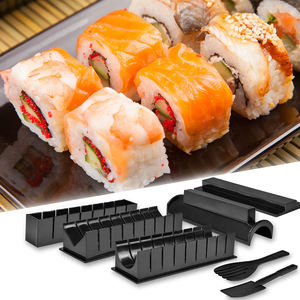 <span class=keywords><strong>Kit</strong></span> de fabrication de sushis DIY le plus vendu sur Amaozn, ensemble de 11 pièces avec 4 formes de moules en bois, tutoriels étape par étape pour débutants - Product Image 6