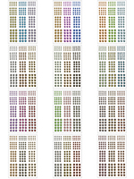 Yeux de leurres de pêche 2196 pièces, couleurs assorties, yeux de poisson artificiels 3D pour la pêche à la mouche, 3mm 4mm 5mm 6mm 7mm 8mm 9mm