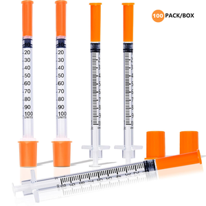 Jeringa de <span class=keywords><strong>Insulina</strong></span> Desechable Estéril de Calibre 32 con Aguja Ultrafina Fija U-40/U-100 0.3ml 0.5ml 1ml <span class=keywords><strong>para</strong></span> Clínica Veterinaria - Product Image 1