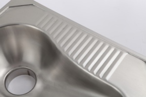 Bán Hot đẹp chất lượng giá rẻ dễ dàng để cài đặt thép không gỉ ngồi xổm nhà vệ sinh bền tầng núi ngồi xổm <span class=keywords><strong>Pan</strong></span> - Product Image 4