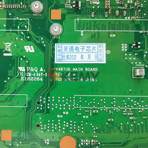 มาเธอร์บอร์ดแล็ปท็อป X407UB สำหรับ <span class=keywords><strong>Asus</strong></span> <span class=keywords><strong>VivoBook</strong></span> F407U Y4000U X407U X407UB X407UAR X407UBR เมนบอร์ด X407UV <span class=keywords><strong>I3</strong></span>เมนบอร์ดซีพียู I7 - Product Image 6