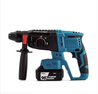 Marteau perforateur électrique sans fil de qualité industrielle, robuste, avec batterie 6Ah, moteur sans balais 800W, 900 tr/min, burin rotatif SDS