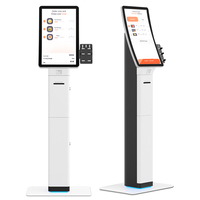 Quiosco Elegante con Pantalla Táctil Curva de 23.6 Pulgadas, Sistema Operativo Android/Linux/Windows, Función POS para Comercio Minorista y Hostelería