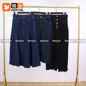 Fardos de Faldas Largas de Mezclilla para Mujer Geryon Vintage Thrift Ukay, Usadas, Limpias, 90-98% Nuevas, Calidad de Exportación de Verano - Product Image 4