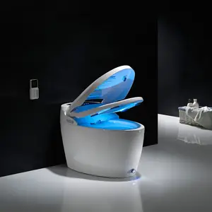 Inodoro inteligente de una pieza para decoración del hogar, wc con tanque de agua