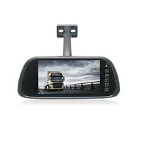 Monitor de Espejo con Pantalla AHD de 7 Pulgadas, Monitor de Visión Trasera para Automóvil