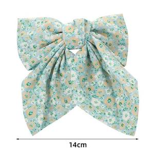 Nouvelle Barrette à <span class=keywords><strong>Cheveux</strong></span> en Tissu Mousseline Tendance, Nœud Floral Simple, Accessoire de Beauté en Tissu Doux pour Femmes et Filles - Product Image 5