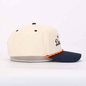Casquette de baseball sportive personnalisée à 5 panneaux avec logo brodé, chapeau de golf Performance Rope, broderie à la main, style formel, caractéristiques de tissu courantes - Product Image 4