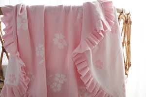 Manta de Bebé Tejida con Patrón Personalizado, Manta Reversible con Volantes <span class=keywords><strong>para</strong></span> Recién Nacido, Manta Jacquard de Doble Cara <span class=keywords><strong>para</strong></span> Regalo - Product Image 2