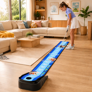 Tapis de <span class=keywords><strong>golf</strong></span> d'intérieur pour enfants, portable, motif personnalisé OEM, pliable, entraîneur de putting de <span class=keywords><strong>golf</strong></span>, jouet sportif éducatif pour <span class=keywords><strong>jeu</strong></span> familial - Product Image 1
