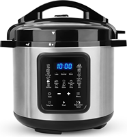 Pot intérieur antiadhésif en acier inoxydable autocuiseur multi-usage 6L 12-en-1 contrôle numérique avec capteur tactile