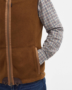 Active Lightweight Breathable Eco-Friendly Winter <strong>Men's</strong> Vintage <strong>Fleece</strong> Bodywarmer Two-Way Zipper Stand Collar Pockets <strong>Gilet</strong> 3D - Product Image 6