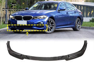 Alerón delantero de fibra de carbono 3D para modificación de coches, compatible con parachoques de <span class=keywords><strong>BMW</strong></span> <span class=keywords><strong>Serie</strong></span> <span class=keywords><strong>3</strong></span> G20 318i 330i 340i M-Sport 20-22 - Product Image 1