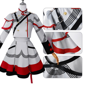 Costume de cosplay Kasane Teto, uniforme mignon d'anime, <span class=keywords><strong>perruque</strong></span>, ensemble complet de chanteuse virtuelle, costumes de fête d'Halloween, robes pour filles - Product Image 2