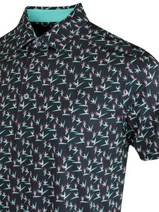Polo de golf en polyester pour homme-Évacuation de l'humidité et séchage rapide-Idéal pour les hautes performances sur le parcours - Product Image 3