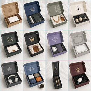 FX Wholesale Custom PU Leather Bottle Gift Packaging <b>Box</b> Black Litchi Grain Drawer <b>Box</b> for Perfume Cosmetic Bottles - Product Image 2