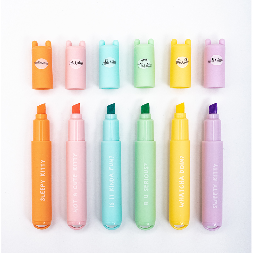Набор кавайных маркеров M & G с кошками, мини ароматизированные маркеры, набор милых детских маркеров-маркеров