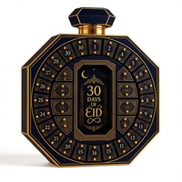 Boîte de calendrier de l'avent pour parfum Ramadan, 30 jours, emballage cadeau en papier rigide, logo personnalisé, boîte PR