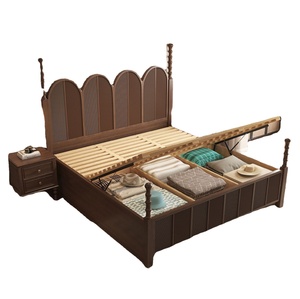 Cama de Madera Maciza de Diseño Tradicional con Columnas Romanas Antiguas, Casa para Perros y Gatos para Todas las Estaciones - Product Image 2