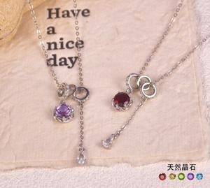 Collier de perles en pierre naturelle de 6 mm, coupe ronde, minimaliste, en argent sterling 925, bijoux créatifs uniques pour femmes - Product Image 2