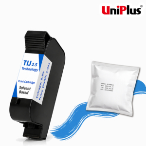 Cartucho de Tinta TIJ de 12.7mm con Tinta de Secado Instantáneo para Codificación de Fechas en Empaques Flexibles de PE, para Impresora en Línea - Product Image 1