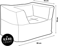 Hot Selling Outdoor wasserdichte Sitz säcke Stuhl Outdoor Sitzsack Sun Lounger Lazy Sofa