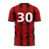 Camiseta de Fútbol Personalizable, Resistente, a Rayas, 100% Poliéster, Transpirable, Ligera, de Secado Rápido, Diseñada para Uso Frecuente