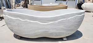 Bañeras Ovaladas Modernas de Lujo Hechas a Medida, Exclusivas en Gris/Grisáceo, Independientes, para Baño, Villa, Hotel, Casa - Product Image 2