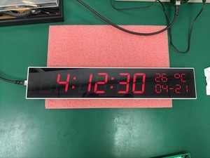 Reloj de Pared Digital WiFi NTP POE de 2.3 Pulgadas y 6 Dígitos con Visualización de Fecha, Temperatura, Sincronización Automática de Hora y Horario de Verano - Product Image 4