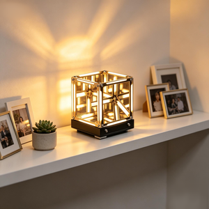 Wholesale Acrylic Mini Cube Infinity <b>Mirror</b> LED Lamp USB Night Light Custom Logo Gift Home Decor - Product Image 3