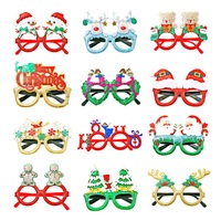 Lunettes à paillettes sur le thème de Noël, lunettes de fête du Nouvel An, lunettes décoratives de Noël pour adultes et enfants