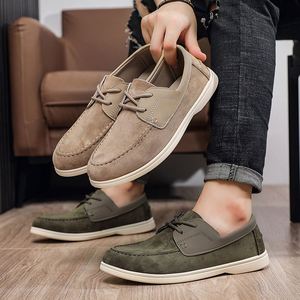 Zapatos Casuales de Otoño para Hombre, Sin Cordones, Punta Redonda, Talla Grande 39-45, Mocasines Cómodos para Hombre - Product Image 1