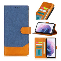 Casing Kulit Mewah Model Flip Cover Dompet untuk Ponsel Samsung Galaxy S23 S22 S21 FE S20 S10 S9 Plus Note 20 S24 S25 Ultra