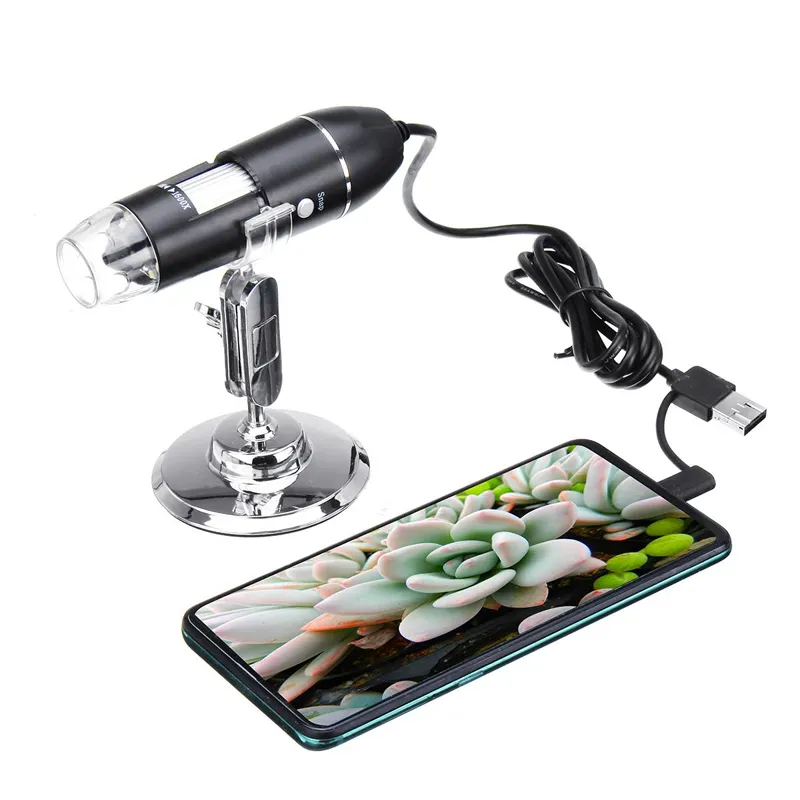 Elektronische Reparatie Mobiele Telefoon Solderen Microscoop Camera Micro 1600X Usb Type C Android 3 In 1 Usb Digitale Microscoop