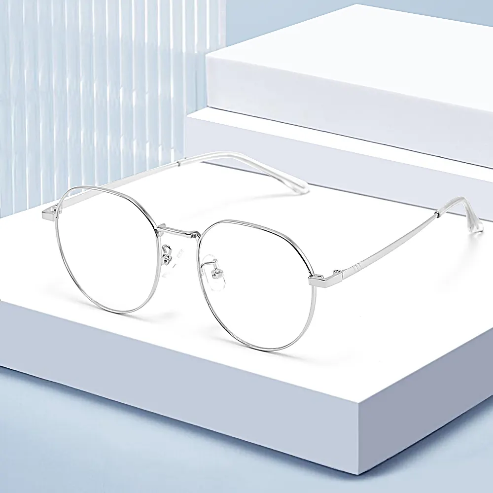 Nieuwe Collectie Retro Stijl Mobiele Computer Anti Blauw Licht Blokkeren Bril Metalen Optische Frames Brillen