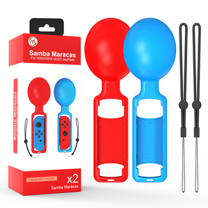 Contrôleurs Maracas Accessoires de jeu de fête vibrants Amusement familial multijoueur Parfait pour les jeux de danse et de rythme pour les consoles Switch - Product Image 1