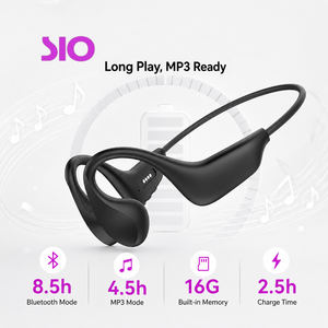 Auriculares Deportivos Inalámbricos con Conducción Ósea, Resistentes al Agua IP68, 16 GB de Memoria Integrada, BT 5.4, 8.5 Horas de Reproducción - Product Image 1