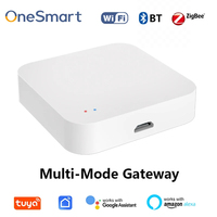 Gateway Inteligente Multimodo WiFi Zigbee BLE para 128 Dispositivos, Control por Voz, Compatible con Alexa y Google para Automatización del Hogar