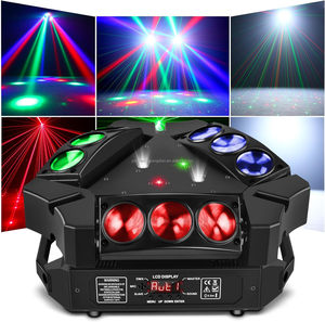 Spider 160W Luces de DJ de cabeza móvil con fuente de luz LED láser RGBW de 9X10W para actuaciones de DJ de discoteca de conciertos de fiesta - Product Image 1