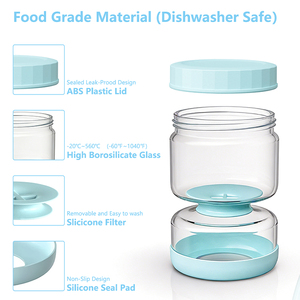 Bocaux à cornichons en verre transparent, grand récipient de stockage avec couvercle pour la conservation de la fraîcheur en cuisine - Product Image 2