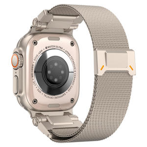 Bracelet en acier inoxydable milanais magnétique respirant Explorer pour Apple Watch 42 mm 49 mm, bracelet de montre à boucle tressée - Product Image 5