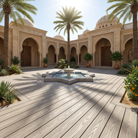Revêtement de sol WPC imperméable personnalisé pour extérieur, planches rigides WPC avec couche d'usure AC3, revêtement de sol WPC résidentiel pour jardin
