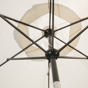 Ô dù ngoài trời bằng vải polyester, quay tay, có nút nhấn điều chỉnh độ nghiêng, kiểu hiện đại, dùng cho sân vườn, khách sạn, chống nắng, che nắng bằng vải bố - Product Image 3