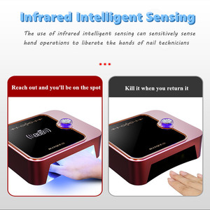Lámpara Profesional de Curado de Gel UV Recargable, Lámpara de Uñas LED de Cristal de 72w de Alta Potencia, Lámpara de Uñas LED UV de Curado Rápido - Product Image 5